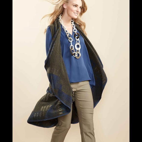 NWOT Nic + Zoe Plush Jacquard sweater vest wool - Picture 4 of 11